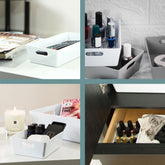 Ordnungsbox - 25x10,5x5cm - 1 Liter - Schubladenorganizer Ordnungskorb Ordnungssystem Kunststoff Schublade